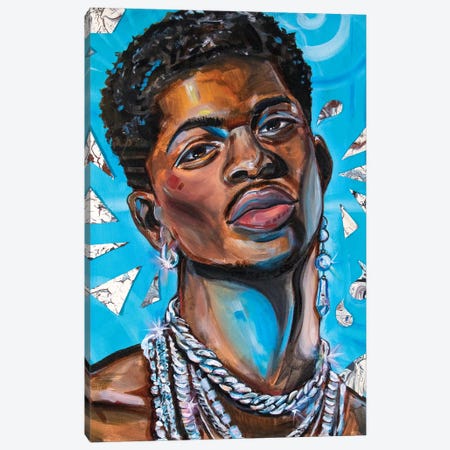 Lil Nas X Canvas Print #FRT21} by Forrest Stuart Canvas Art Print