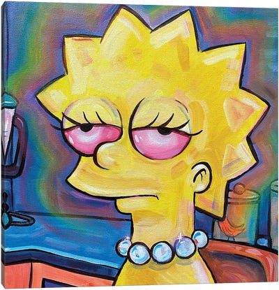 Lisa Simpson Canvas Art Print - The Simpsons