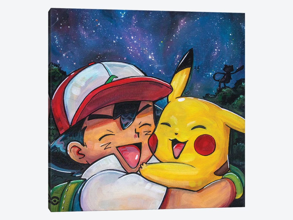 Ash And Pikachu by Forrest Stuart 1-piece Canvas Art