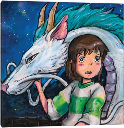 Spirited Away Canvas Art Print - Kids Character Art