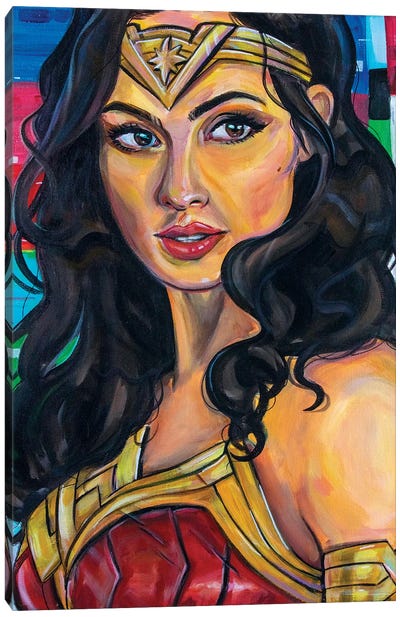 Wonder Woman Canvas Art Print - Gal Gadot