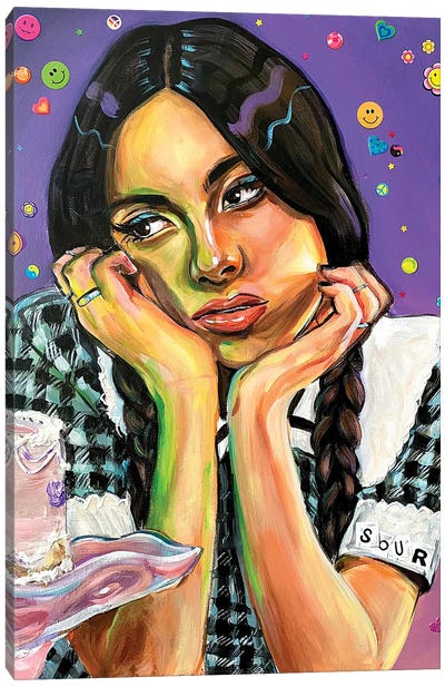 Olivia Rodrigo: Sour Canvas Art Print - Pop Music Art