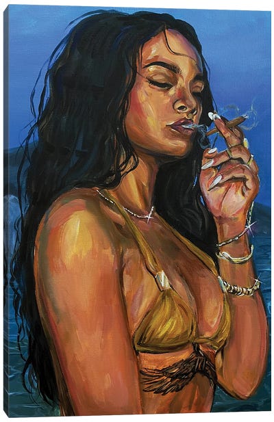 Rih Rih Canvas Art Print - Rihanna