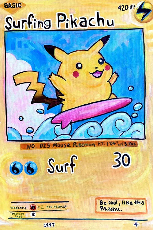 Surfing Pikachu