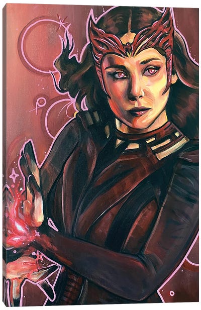 Scarlet Witch Canvas Art Print - Witch Art
