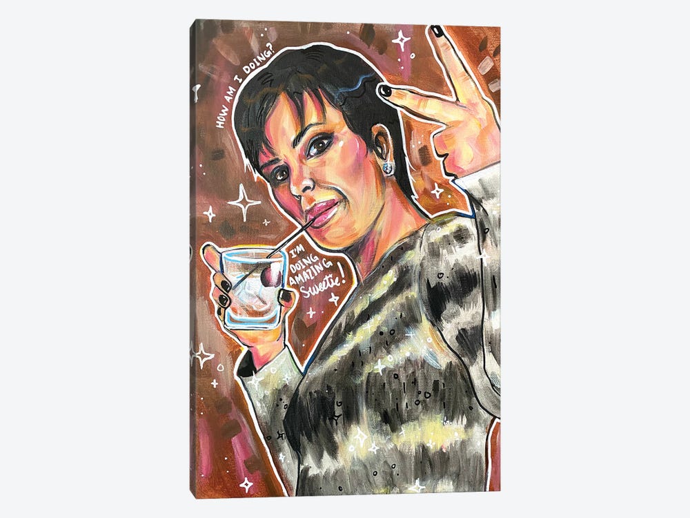 Kris Jenner by Forrest Stuart 1-piece Canvas Art Print
