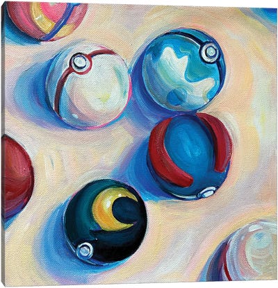 Poké Balls Canvas Art Print - Forrest Stuart