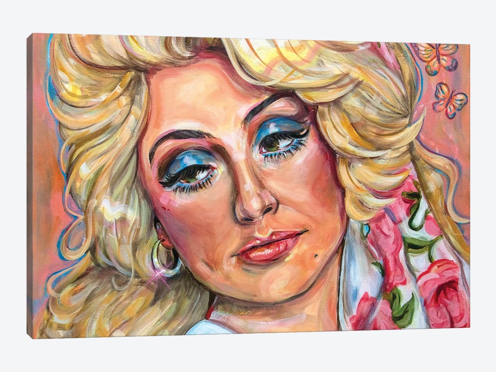 Dolly Parton by Forrest Stuart 1-piece Canvas Print