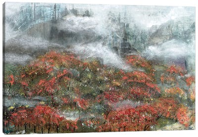 Misty Ridge Canvas Art Print - Ming Franz