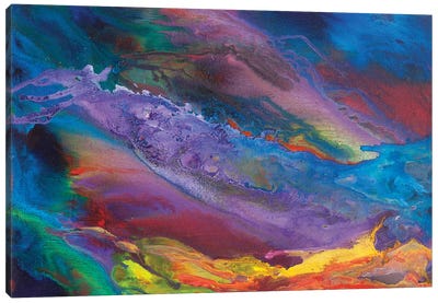 Surge Canvas Art Print - Large Colorful Accents