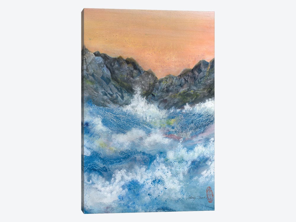 Crashing Wave by Ming Franz 1-piece Canvas Artwork