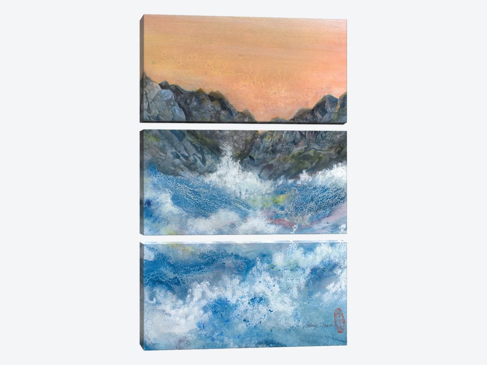 Crashing Wave by Ming Franz 3-piece Canvas Art
