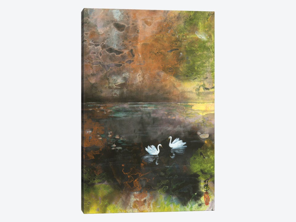 Swan Lake by Ming Franz 1-piece Canvas Print