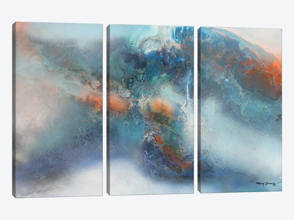 Waterfall by Ming Franz 3-piece Canvas Artwork