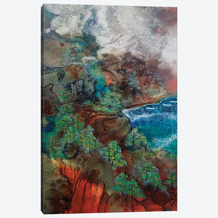 Hidden Cove Canvas Print #FRZ28} by Ming Franz Art Print
