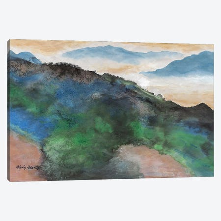 Morning Ridge Canvas Print #FRZ30} by Ming Franz Canvas Wall Art
