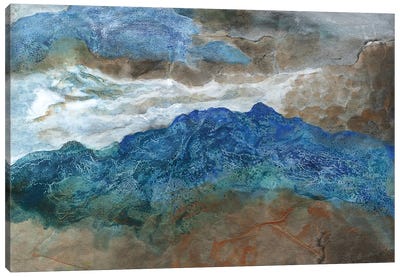 River Through Canyon Canvas Art Print