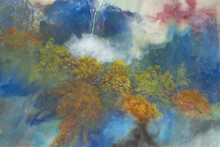 Majestic Blue Mountain by Ming Franz wall art