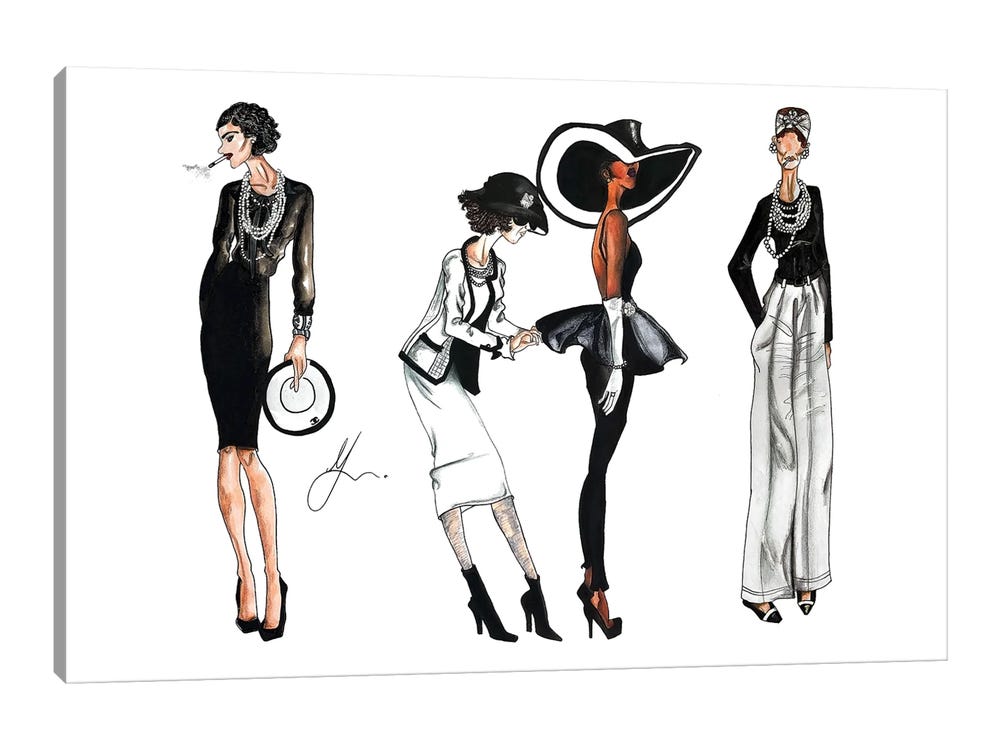 125th Fash Avenue Canvas Prints - Coco ( Fashion > Fashion Brands > Chanel art) - 18x26 in