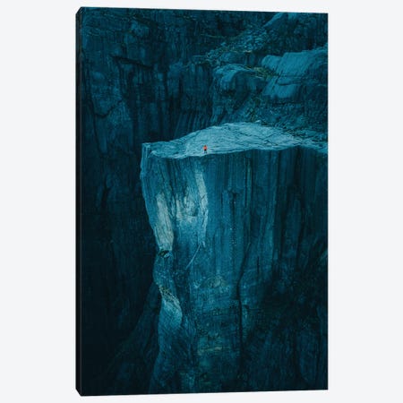 Alone At The Pulpit Rock Canvas Print #FSB113} by Steffen Fossbakk Art Print