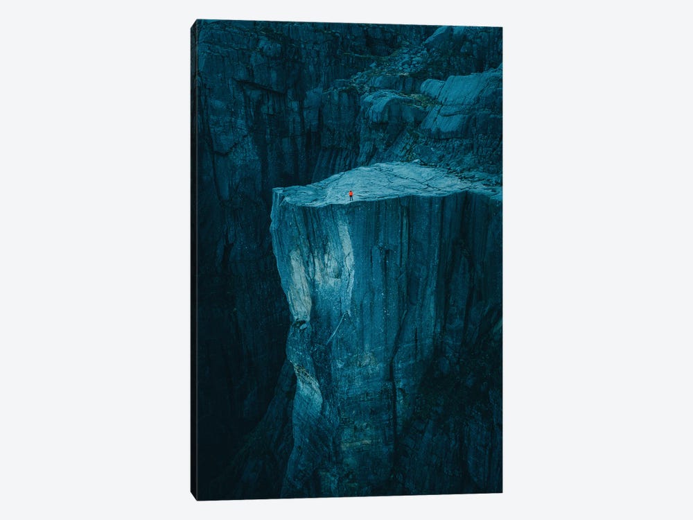 Alone At The Pulpit Rock by Steffen Fossbakk 1-piece Art Print