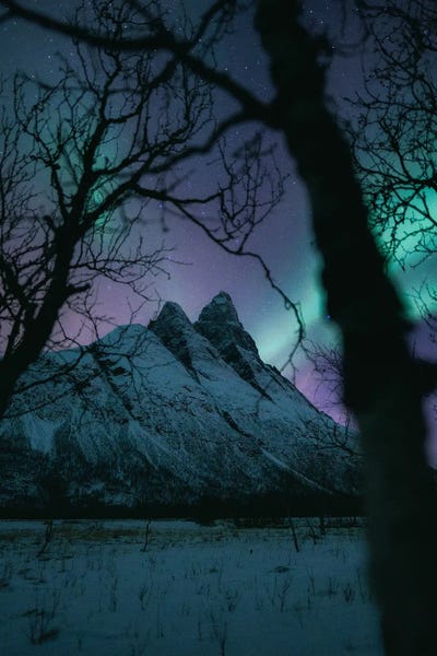 Aurora Borealis: Framed Otertind - Aurora by Steffen Fossbakk