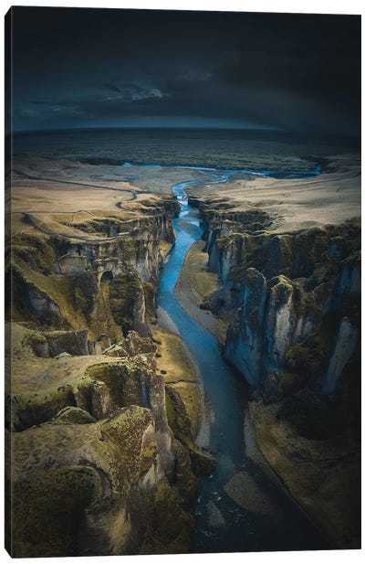 Icelandic Canyons II Canvas Art Print - Steffen Fossbakk