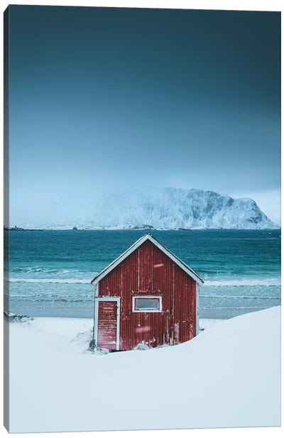 Arctic Boathouse Canvas Art Print - Steffen Fossbakk