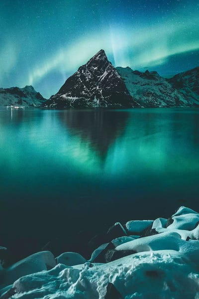 Norway: Olstinden by Night by Steffen Fossbakk