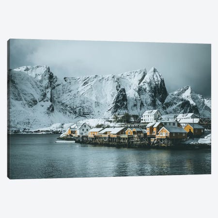 Sakrisøy Fishing Village, Lofoten islands, Norway Canvas Print #FSB47} by Steffen Fossbakk Canvas Art Print