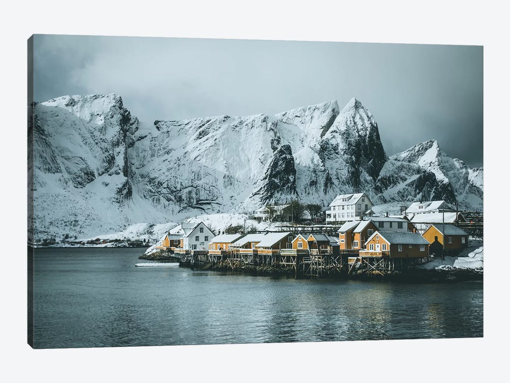 Sakrisøy Fishing Village, Lofoten islands, Norway by Steffen Fossbakk 1-piece Canvas Art