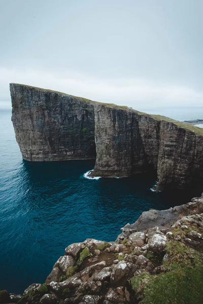 Cliffs Of The Atlantic by Steffen Fossbakk framed canvas print