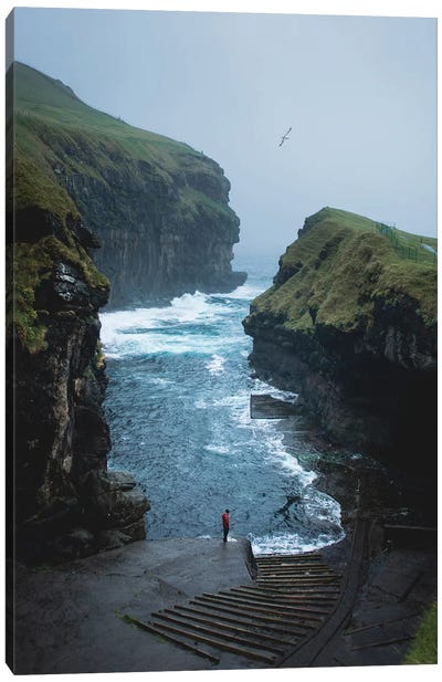 Gjogv, Faroe Islands Canvas Art Print - Steffen Fossbakk