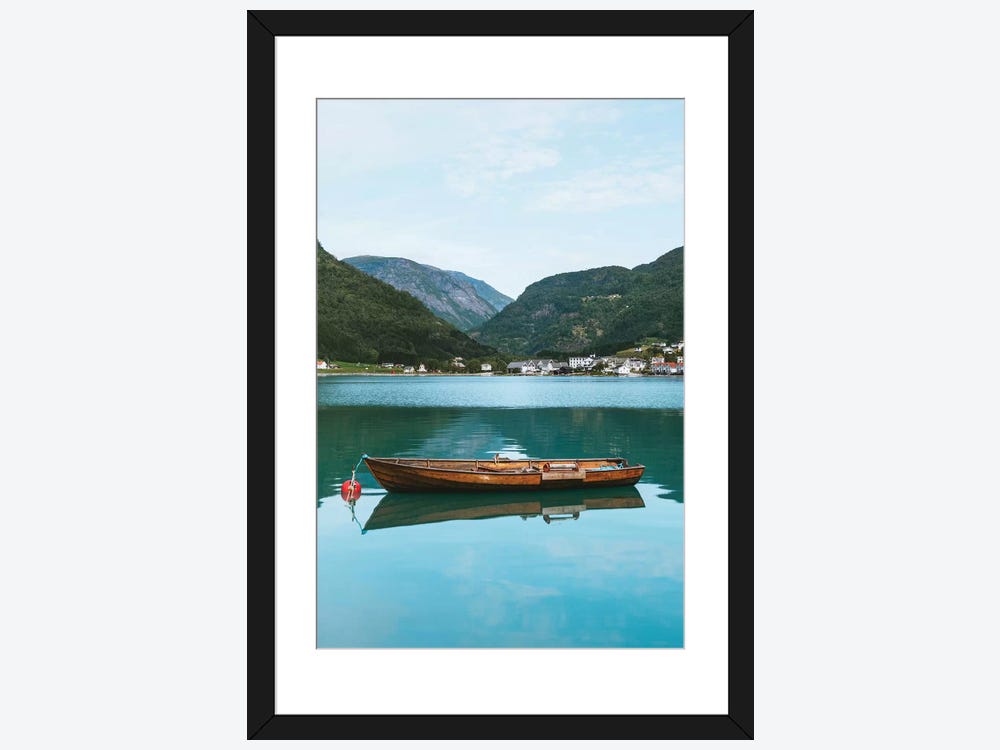 Geiranger Fjord, Norvège par Steffen Fossbakk cadre enveloppé toile 12x18  illustration