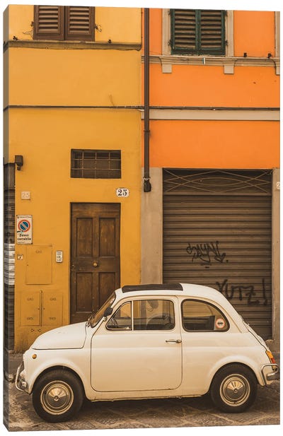 The Italian Car Canvas Art Print