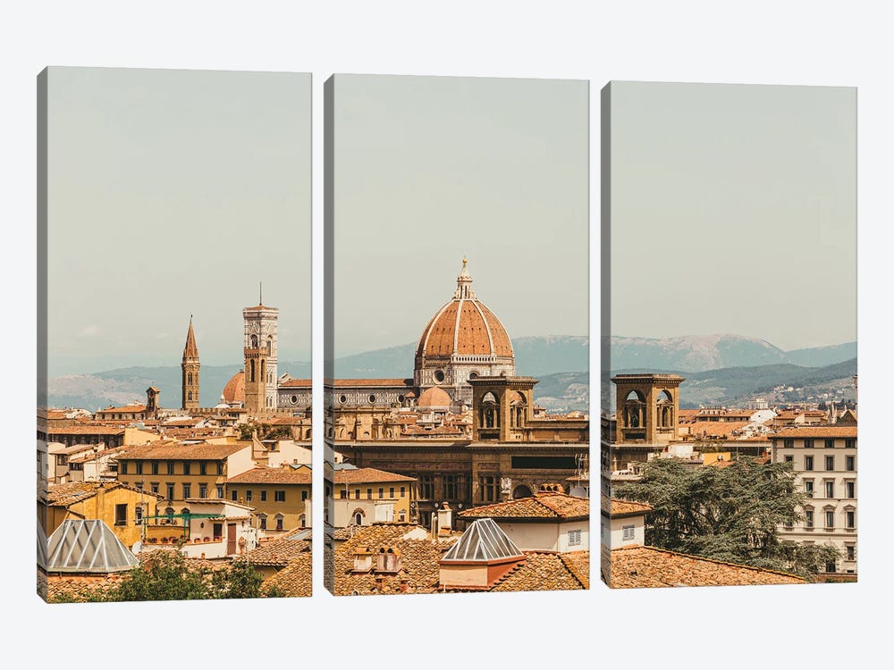 Over The Firenze Roofs by Florian Schleinig 3-piece Canvas Art