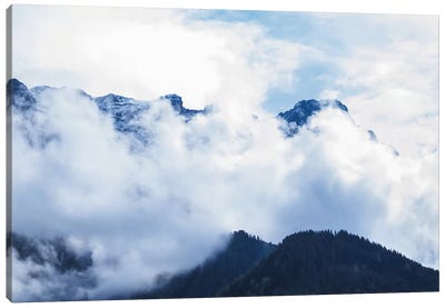 Cloudy Mountain I Canvas Art Print - Florian Schleinig