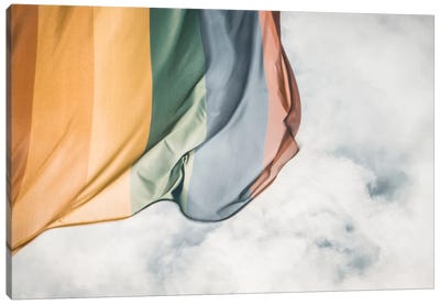 Rainbow Flag Canvas Art Print - Authenticity
