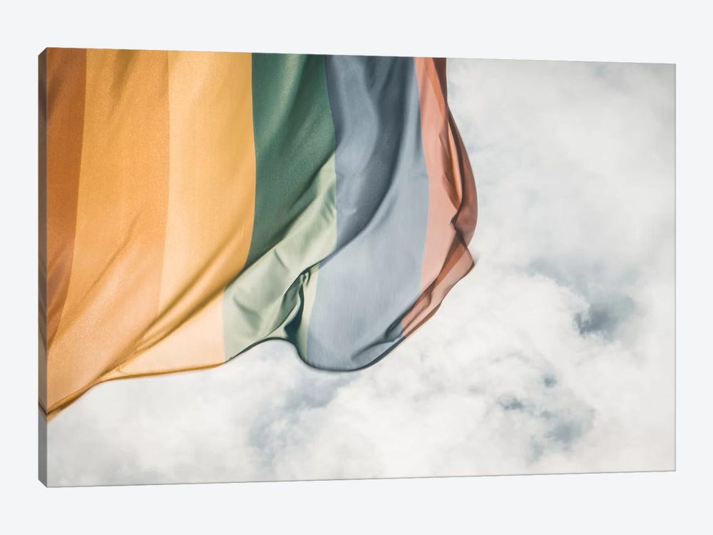 Rainbow Flag by Florian Schleinig 1-piece Canvas Wall Art