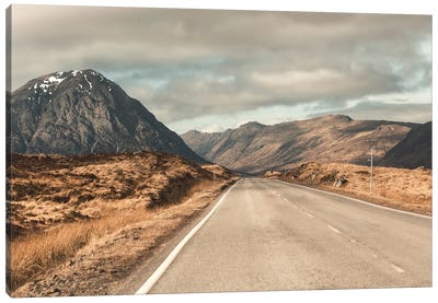 The Road To The Highlands Canvas Art Print - Florian Schleinig