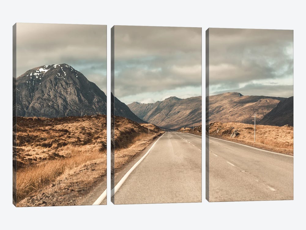 The Road To The Highlands by Florian Schleinig 3-piece Art Print