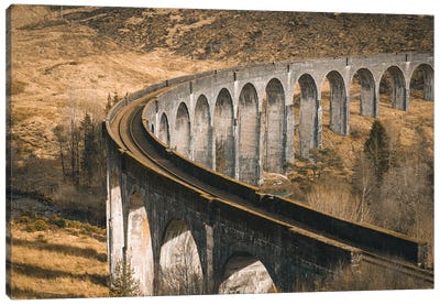 The Train Bridge Of Harry Potter Canvas Art Print - Harry Potter (Film Series)