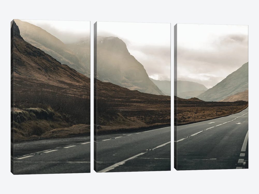 The Highlander Road by Florian Schleinig 3-piece Canvas Wall Art