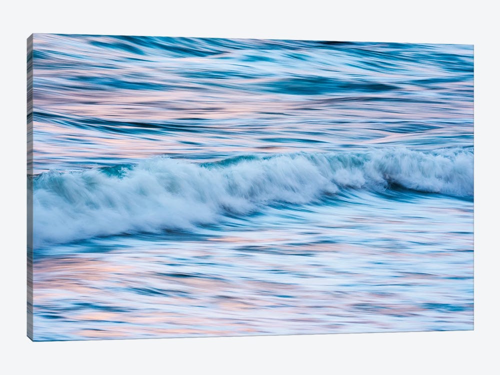 Reflection Of The Last Light Of The Day On The Incoming Waves by Floris Smeets 1-piece Canvas Wall Art