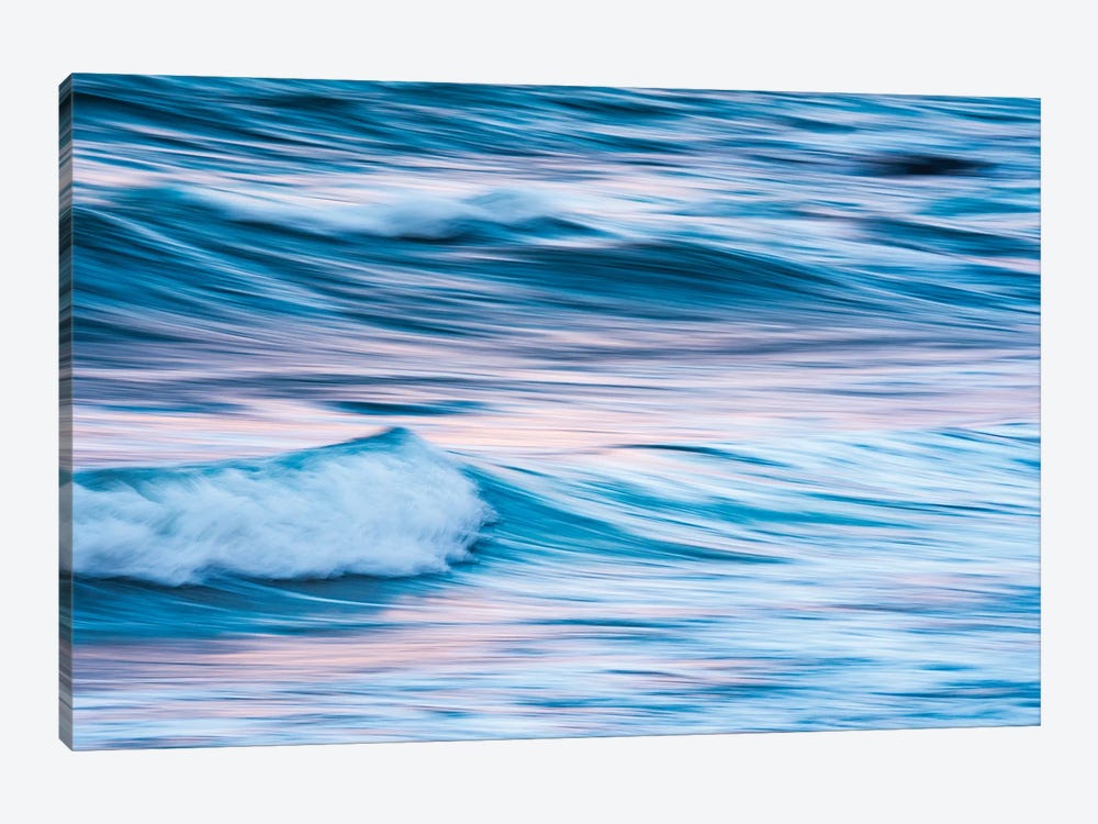 Reflection Of The Last Light Of The Day On The Waves by Floris Smeets 1-piece Canvas Art Print