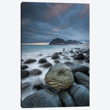 Utrakleiv Beach On The Lofoten Canvas Print #FSM107} by Floris Smeets Canvas Print