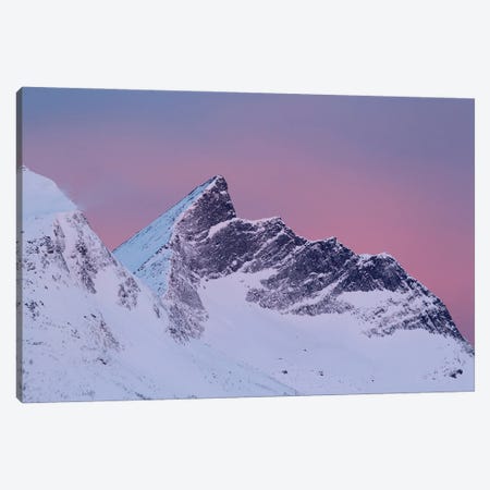 First Light Coloring The Sky Over Senja Canvas Print #FSM121} by Floris Smeets Canvas Wall Art