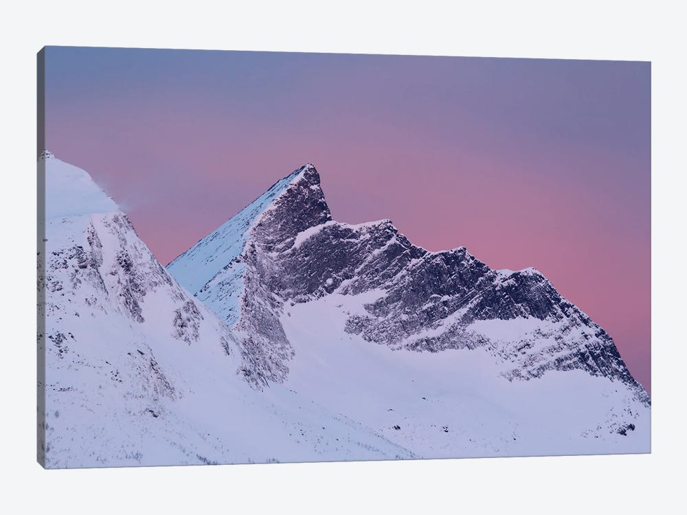 First Light Coloring The Sky Over Senja by Floris Smeets 1-piece Canvas Print