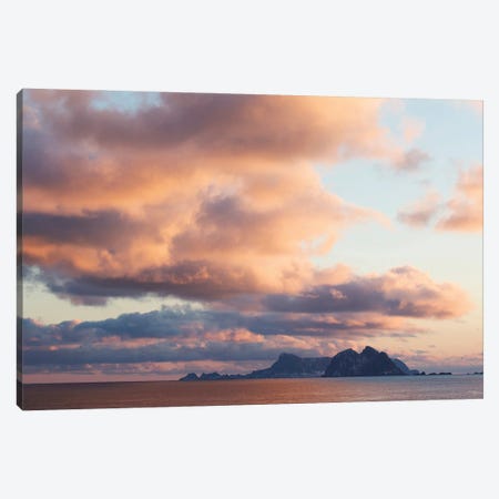 Sunset Over Værøy Canvas Print #FSM90} by Floris Smeets Canvas Art