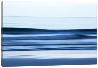 An Abstract Of Incoming Waves On A Beach Canvas Art Print - Floris Smeets